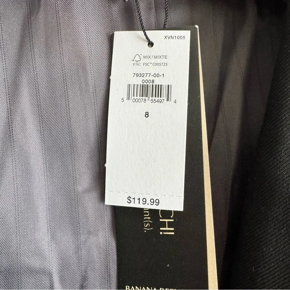 Banana Republic Black Blazer Classic Tailored Suit Jacket - Picture 2 of 6